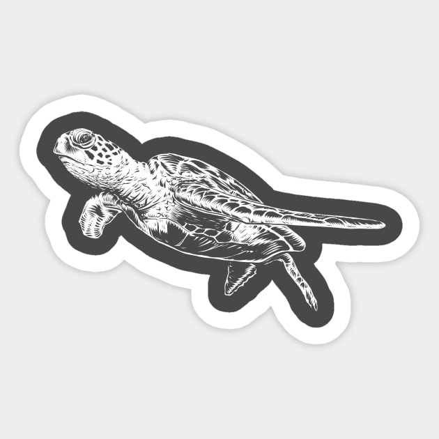 Serious Turtle Sticker by marionkamper